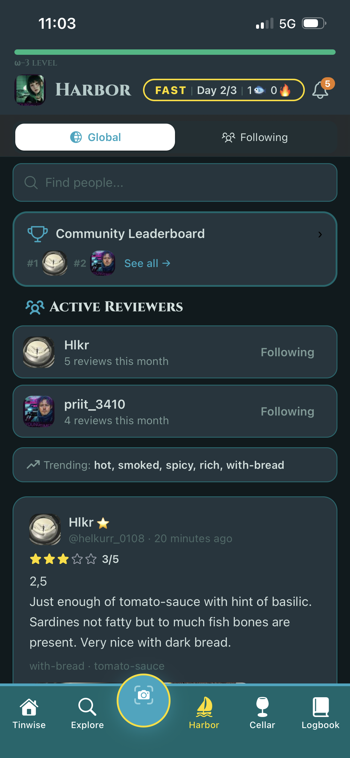 Harbor community feed